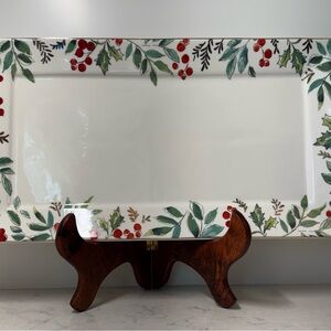Grace Teaware Christmas Holiday Porcelain Platter